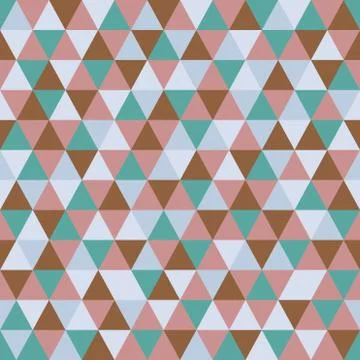 Triangle pattern with retro and fashion concept seamless background Stock Illustration