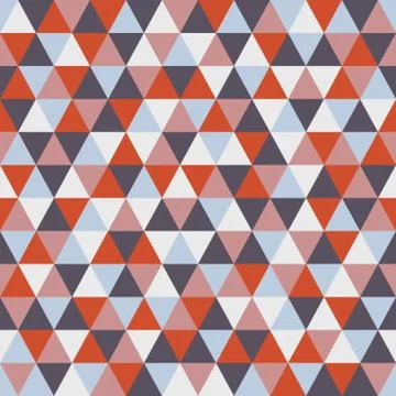 Triangle pattern with retro and fashion concept seamless background Stock Illustration