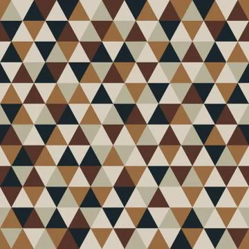 Triangle pattern with retro and fashion concept seamless background Illustrazione stock