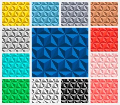 Triangle pattern set 库存插图