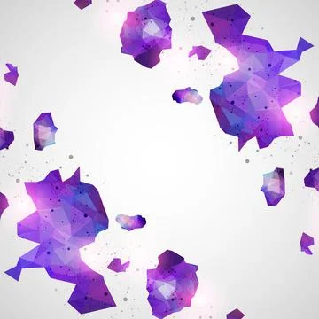 Triangle pattern shape for wallpaper. Illustration low poly, polygonal design イラスト素材