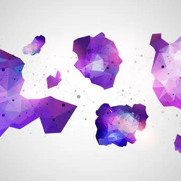 Triangle pattern shape for wallpaper. Illustration low poly, polygonal design Stock Illustration