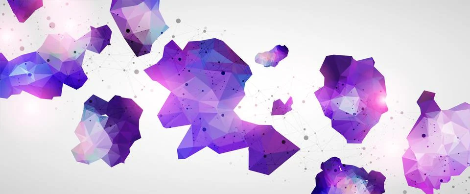 Triangle pattern shape for wallpaper. Illustration low poly, polygonal design Stock Illustration