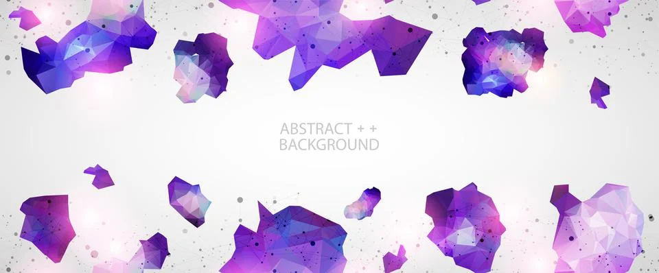 Triangle pattern shape for wallpaper. Illustration low poly, polygonal design Stock Illustration