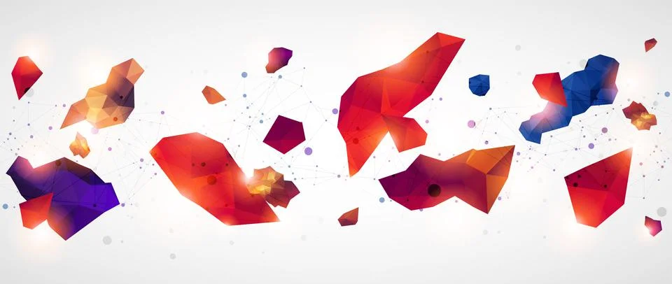 Triangle pattern shape for wallpaper. Illustration low poly, polygonal design Stock Illustration