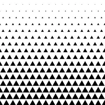 Triangle pattern vector background in black and white Stock Illustration