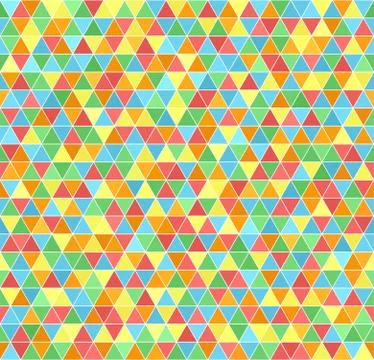Triangle pattern. Vector seamless background Stock Illustration