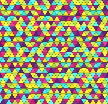 Triangle pattern. Vector seamless geometric background Stock Illustration