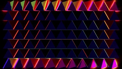 Triangle Pattern VJ Loops Stock Footage 74359865