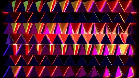 Triangle Pattern VJ Loops Video stock 74360329