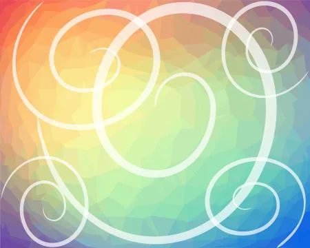 Triangle patterned abstract background with spiral composition Stock Illustration