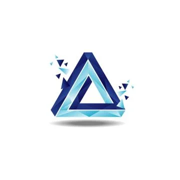 Triangle Penrose Loop Logo Sign Symbol Icon Stock Illustration