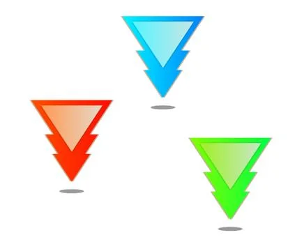 Triangle pointer Stock-Illustration