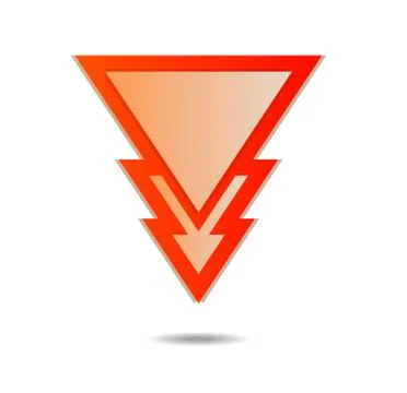 Triangle pointer Stock Illustration