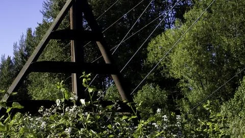 Triangle on pole Stock Photos