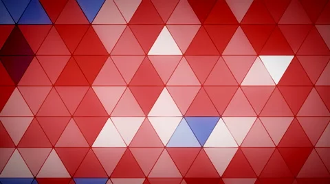 Triangle Polygon Loop 07 Patriotic Stock Footage 48465524