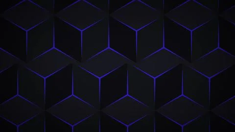 Triangle polygon technology background pattern. Isometric gradient glowing .. Stock Illustration