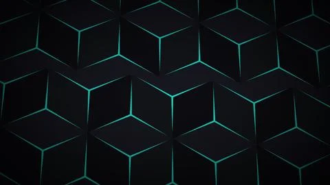 Triangle polygon technology background pattern. Isometric gradient glowing .. Stock Illustration