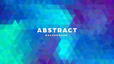 Triangle polygonal abstract background. Colorful gradient design. Low poly shape 스톡 일러스트