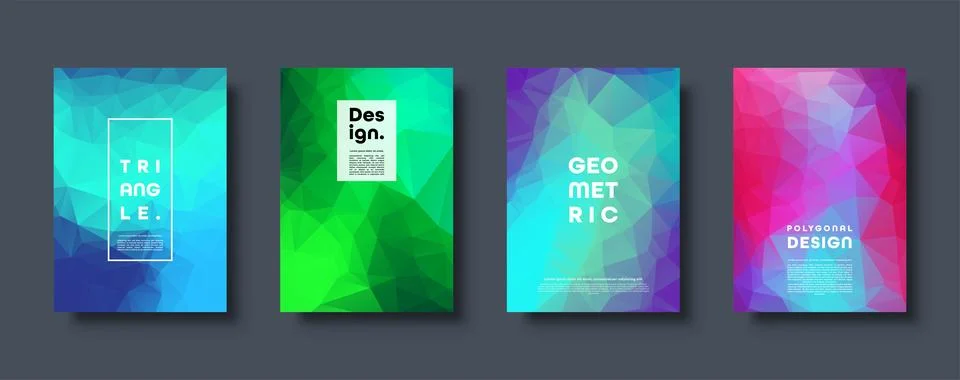 Triangle polygonal abstract background. Colorful gradient design. Low poly shape イラスト素材