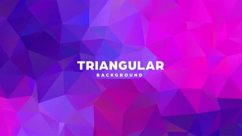 Triangle polygonal abstract geometric background. Colorful gradient design. Low Stock-Illustration