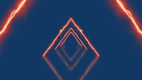 Triangle Portal Tunnel Loop in a seamless loop Stock Footage 245984211