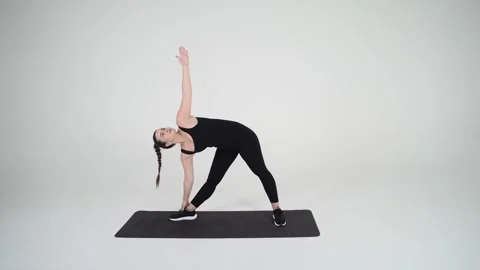 Triangle Pose Stock Footage 314192420