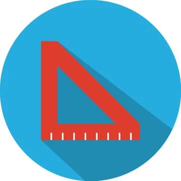 Triangle Protractor Stock Illustration