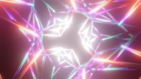 Triangle Psychedelic kaleidoscope patterns animation geometric colorful Stock Footage 201790247