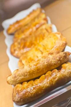 Triangle Puff Pastry Stock-Fotos