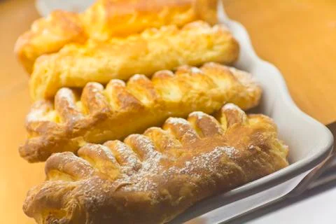 Triangle Puff Pastry Stock Photos