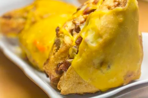 Triangle Puff Pastry Stock Photos