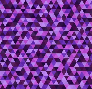 Triangle purple pattern. Seamless vector Illustrazione stock