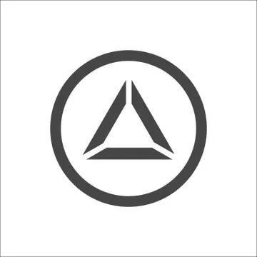 Triangle Pyramid Abstract Icon Stock Illustration