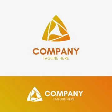 Triangle Pyramid Logo Stock Illustration
