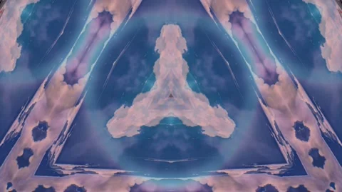 Triangle Rainbow Kaleidoscope Stock Footage 246388817