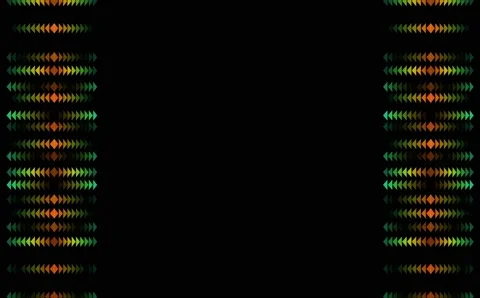 Triangle rainbow pattern digital stereo tiny slow faded all in the line Stock Footage 139817117