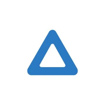Triangle related vector glyph icon. Stock Illustration