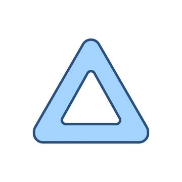 Triangle related vector icon 스톡 일러스트