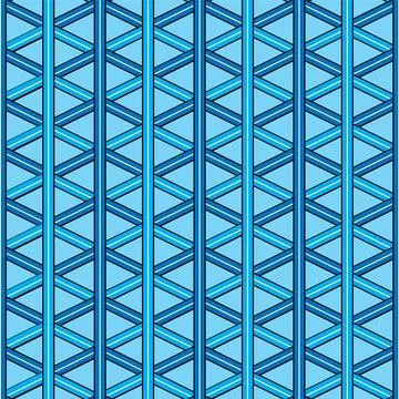 Triangle repeat An inter linking design in blue that repeats without seams... Stock Photos