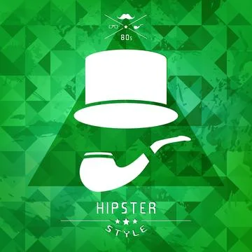 Triangle retro hipster vector background. Stock Illustration