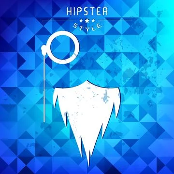 Triangle retro hipster vector background. Stock Illustration