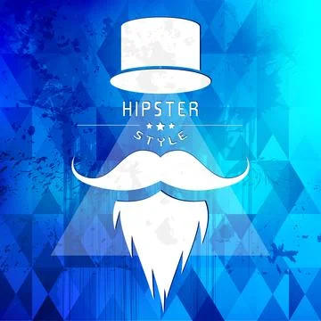 Triangle retro hipster vector background. Stock Illustration