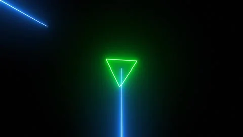 Triangle Retro Vision Stock Footage 158398696