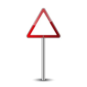 Triangle road sign Stock Illustration