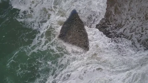 Triangle Rock in Laguna Beach Video stock 73438497