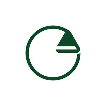 Triangle rotation motion line letter e logo vector Illustrazione stock