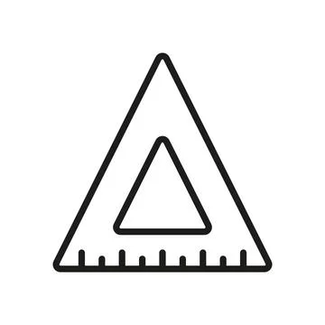 Triangle rule icon vector design templates simple and modern concept Ilustração Stock