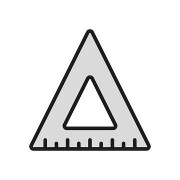 Triangle rule icon vector design templates simple and modern concept Illustrazione stock