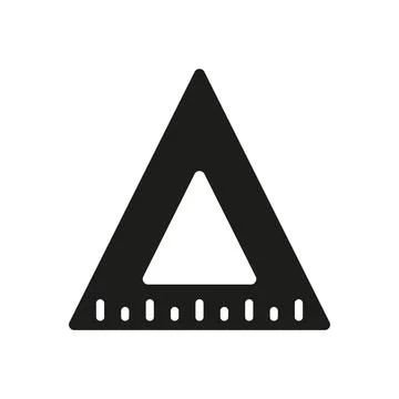 Triangle rule icon vector design templates simple and modern concept Illustrazione stock